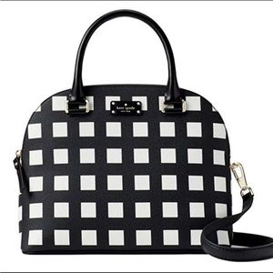 Kate Spade New York Carli Grove Street Checkered Handbag Pop Art Check